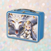 Chica animalista y dragón personalizado