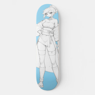 Chica Anime Estilo de Lucha Tabla de Skate