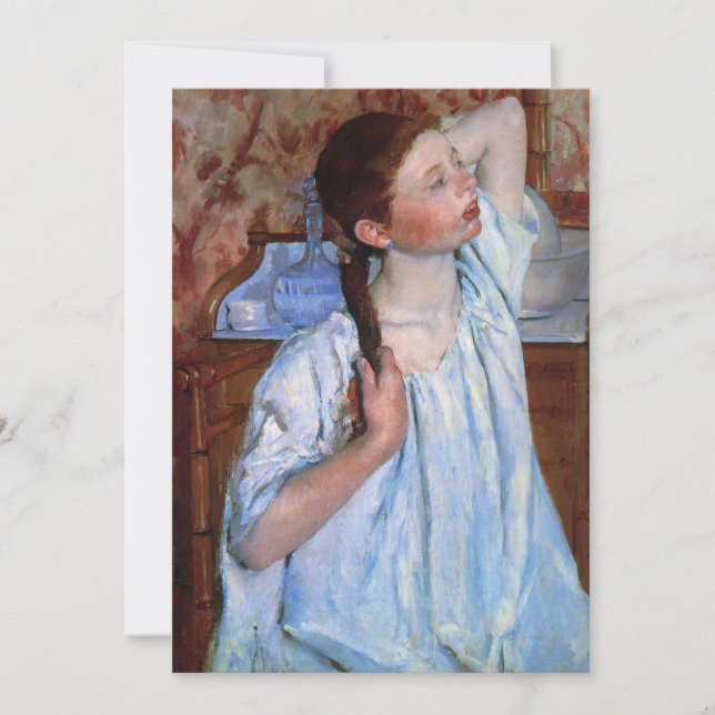 Chica Armando El Pelo | Mary Cassatt (Anverso)