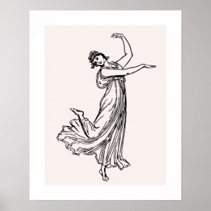Chica Arte Hermoso Póster