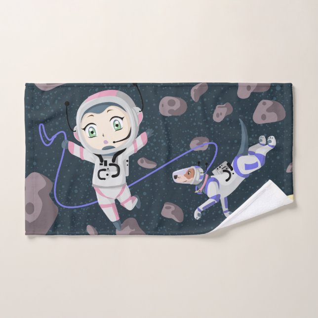 Chica asteroide (Toalla de mano)