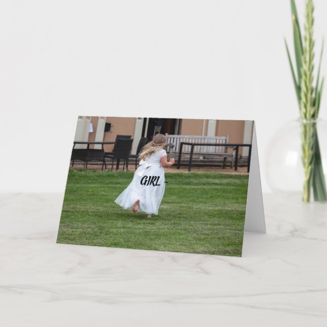 CHICA - ATENCIÓN POR SU TARJETA (Anverso)