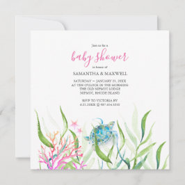 Chica Bajo El Mar, Invitaciones A La Ducha Bebé