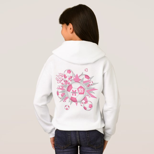 chica baloncesto con estrellas grises rosadas (Reverso completo)