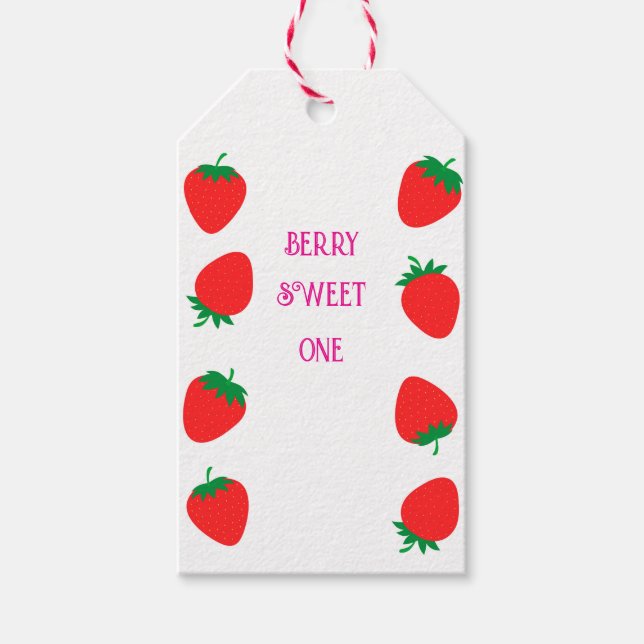Chica Berry Sweet One Gift Etiqueta (Anverso)