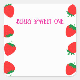 Chica Berry Sweet One Square Pegatina