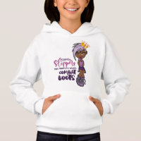 Chica blanco Hoodie