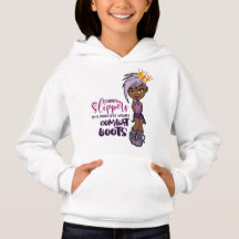 Chica blanco Hoodie