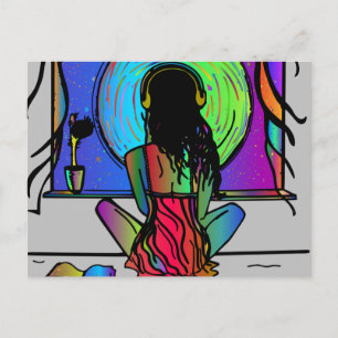 CHICA BOHO Tarjetas postales