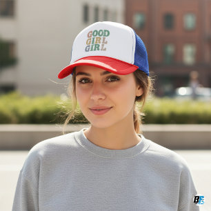 CHICA BUENA Gorra de camionero elegante y atractiv