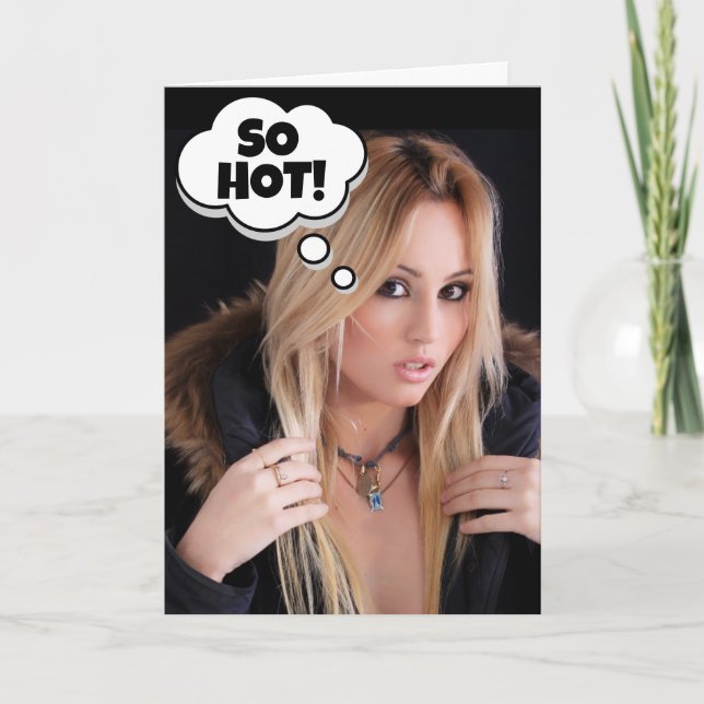 CHICA CALIENTE DIVERTIDO POR LA GRAN TARJETA DE CU (Anverso)