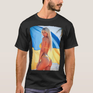 Chica Caliente En Camiseta Para Hombres - Modelo Y