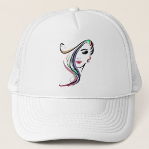 chica Camionero Sombrero , gorro