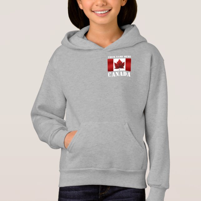 Chica Canadá Chaqueta de niño personalizado (Anverso)
