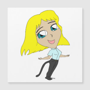 chica chibi con cola