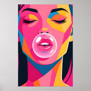 Chica Chicle Arte Pop