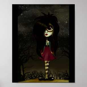 Chica Cíclope Arte Gótico Personalizable 