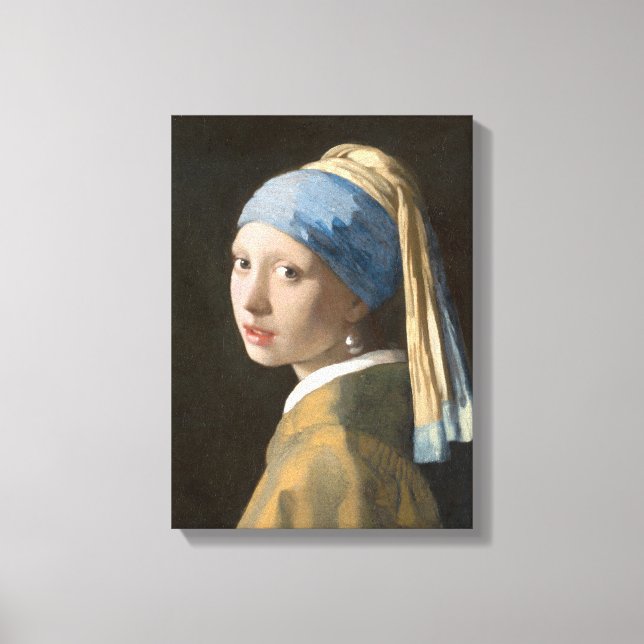 Chica con arte Pearl Earring-Johannes Vermeer (Anverso)