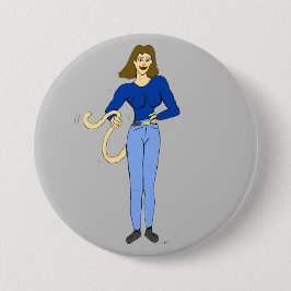 chica con botón de cola