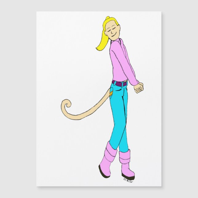 chica con cola (Anverso)