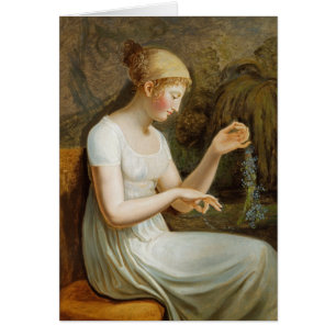 Chica con las flores