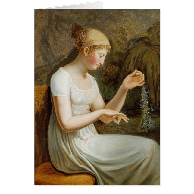 Chica con las flores (Frente)