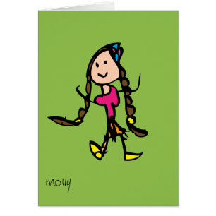 Chica con las trenzas