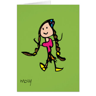 Chica con las trenzas