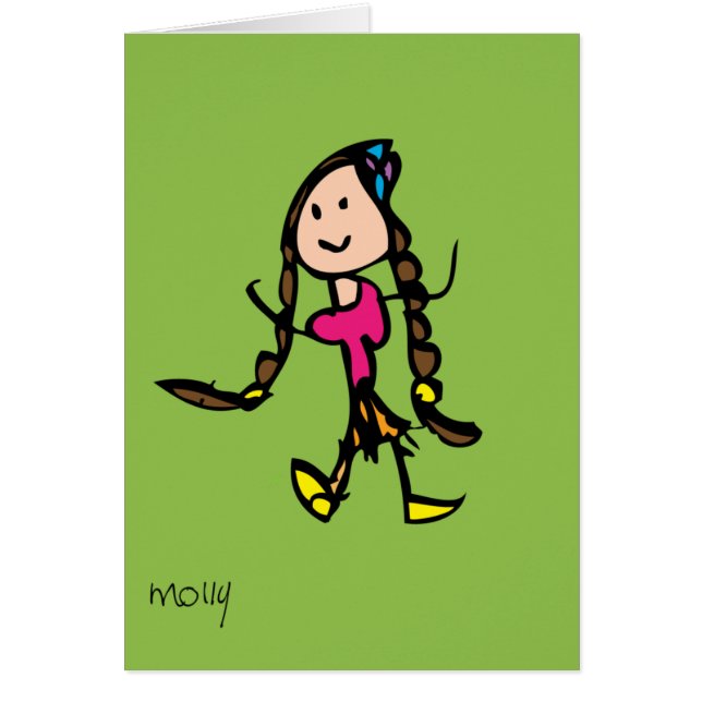 Chica con las trenzas (Frente)