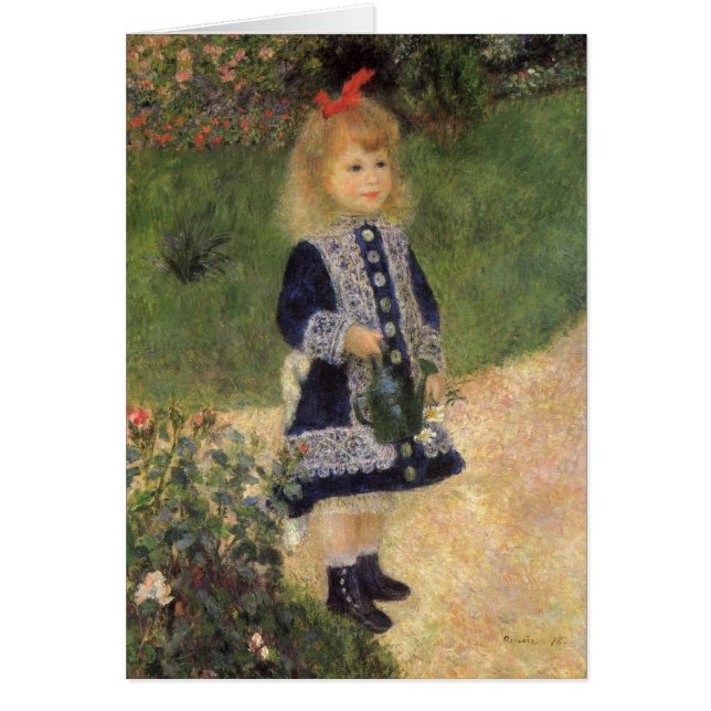 Chica con lata de agua de Pierre Renoir (Frente)