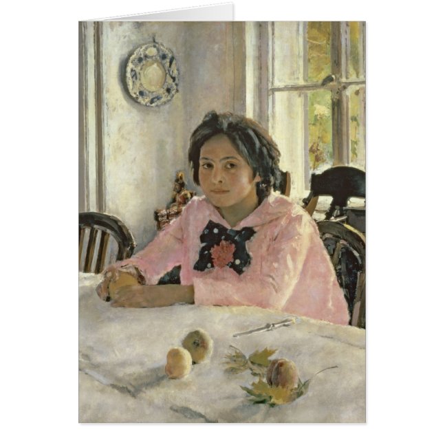 Chica con los melocotones, 1887 (Frente)