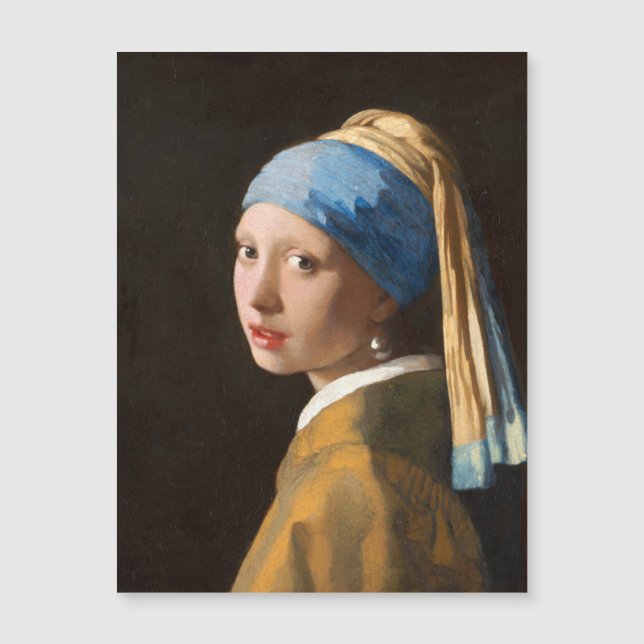 Chica con pintura de retrato de Pearl Earring (Anverso)