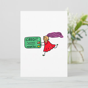 Chica Con Tarjeta De Crédito
