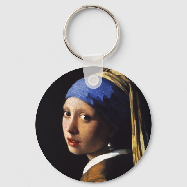 Chica con una cadena de llavero de Pearl Earring (Anverso)
