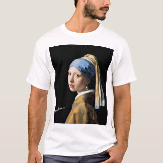 chica con una camisa del arte de la camiseta del