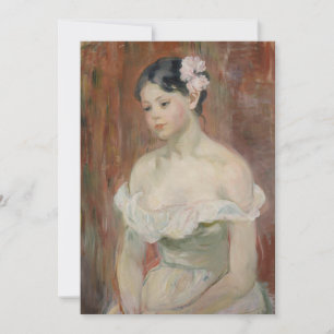 Chica con una flor en el pelo   Berthe Morisot