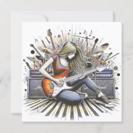 Chica con vibraciones musicales