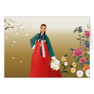 Chica coreano en verano