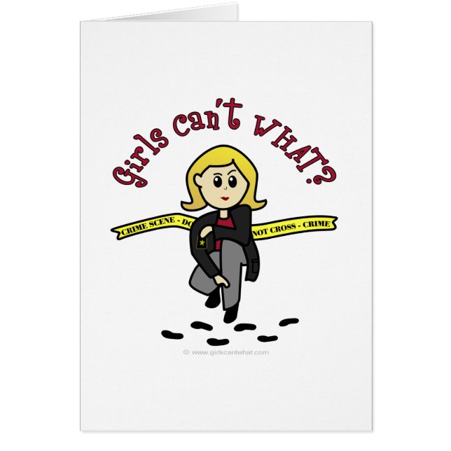 Chica CSI rubio (Frente)