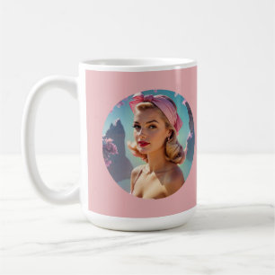 chica cumpleaños fabulosa taza de café tafetán