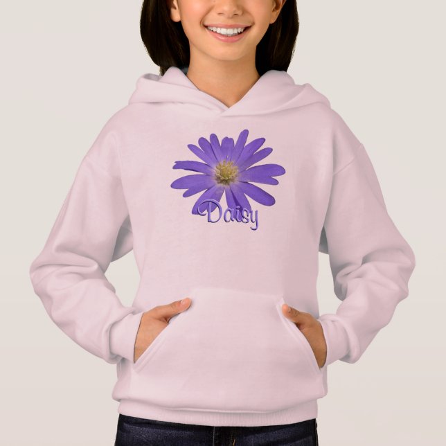 Chica Daisy Hoodie Sweatshirt Personalizado Daisy  (Anverso)
