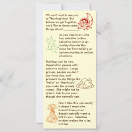 Chica de Acción de Gracias selectivo contra el mut