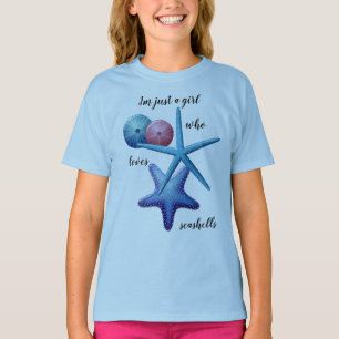 Chica De Amante De La Seashell Cualquier Camiseta