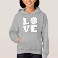 Chica de amor de voleibol sudadera