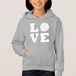 Chica de amor de voleibol sudadera