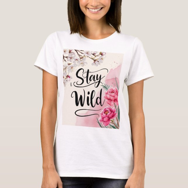 Chica de anime lindo bebiendo una camiseta de té B (Anverso)