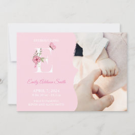 Chica de anuncio de nacimiento inicial