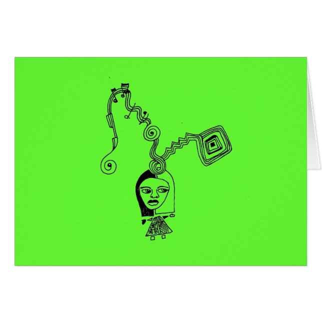 Chica de Arte Abstracto Musical (Anverso (Horizontal))