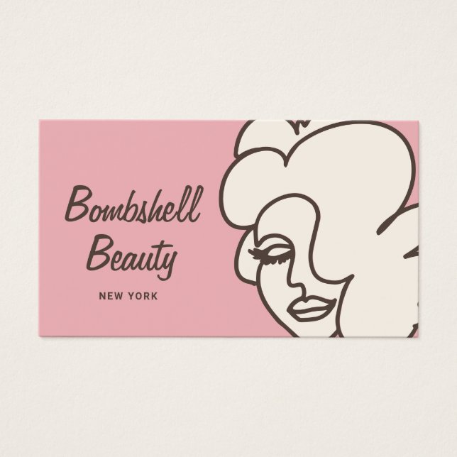 Chica de artista de maquillaje de belleza retro co (Frente)