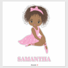 Chica de balanza africana  Vinyl Pegatina